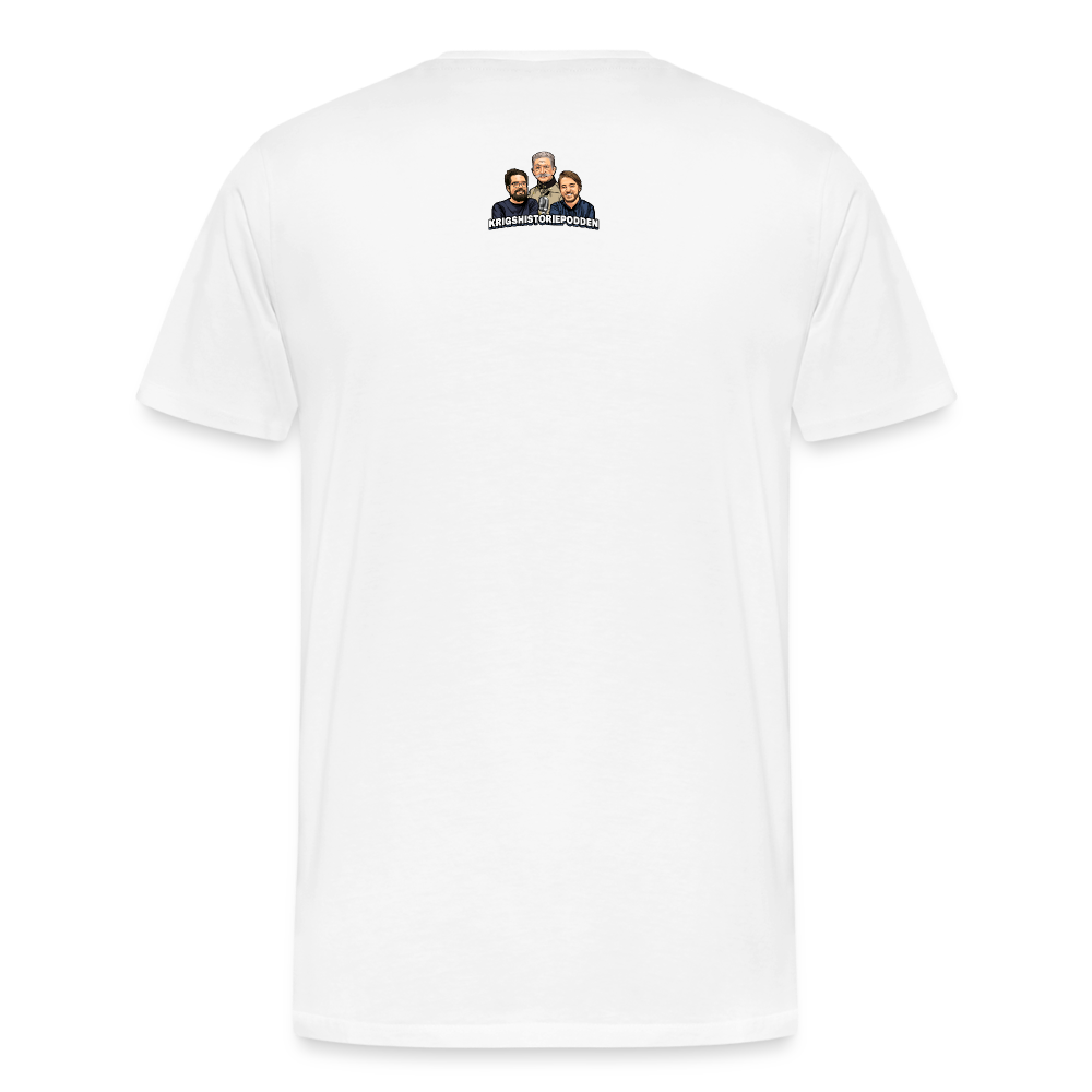 Varm saft-skalan (ekologisk premium-T-shirt herr-edition) - vit