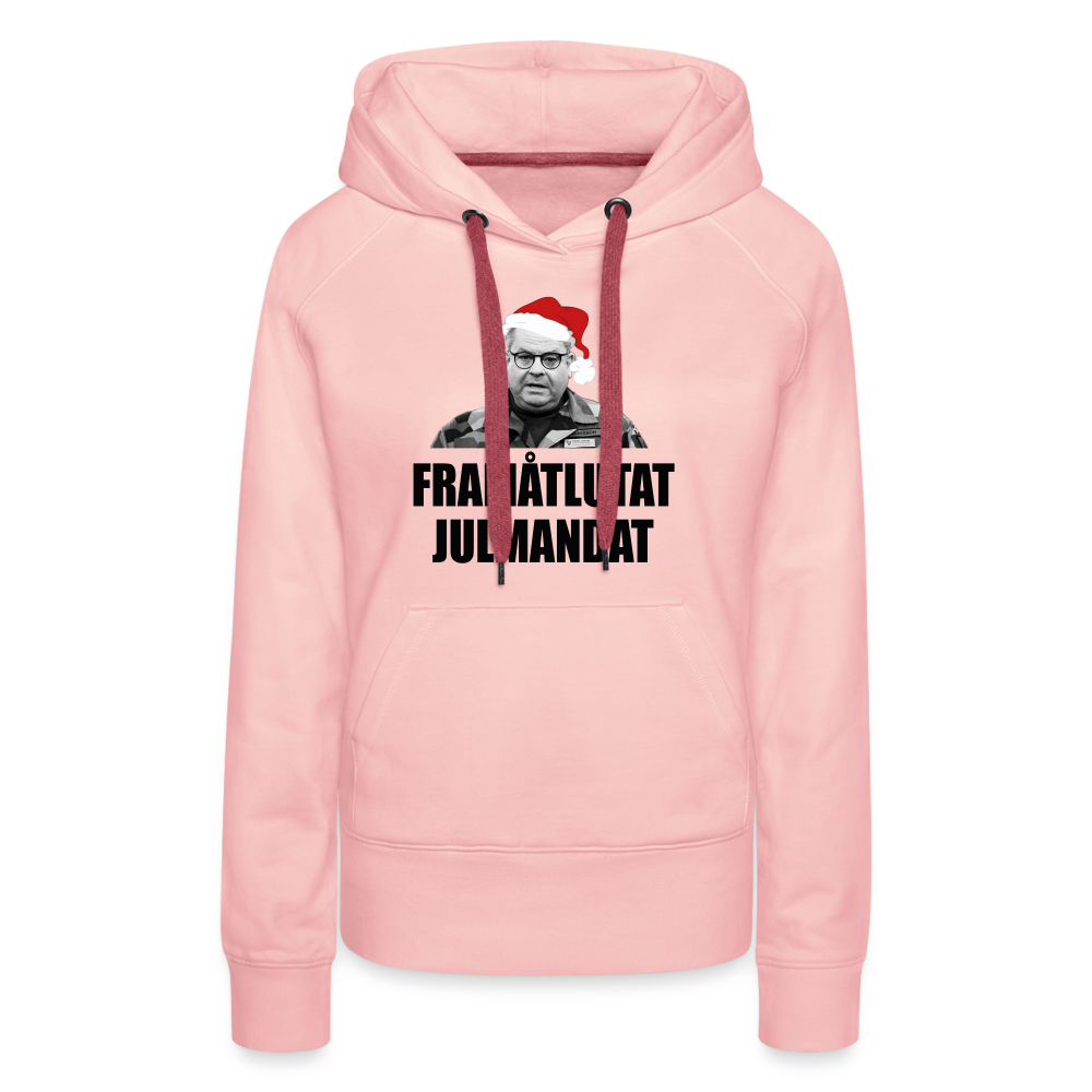 Framåtlutat julmandat (Premiumluvtröja dam-edition) - kristallrosa