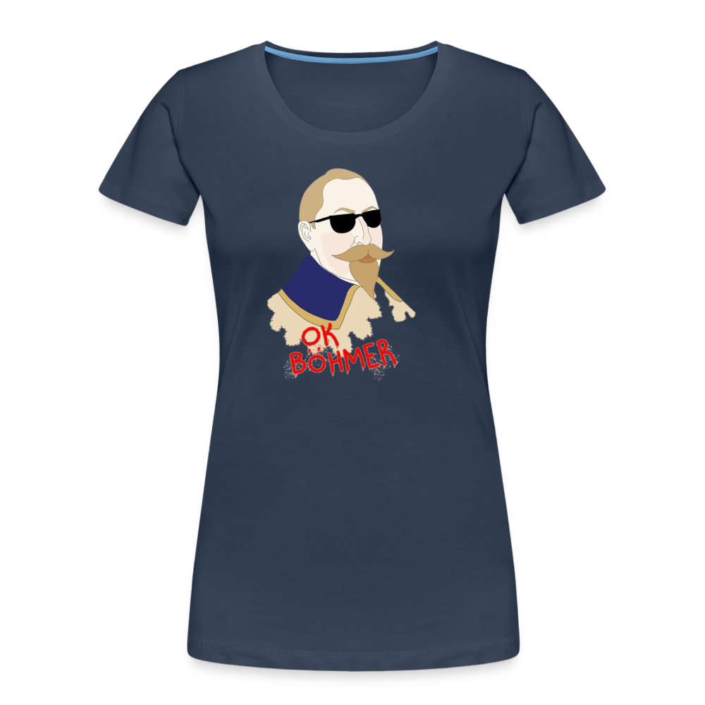 OK Böhmer (Ekologisk premium-T-shirt dam-edition) - marinblå