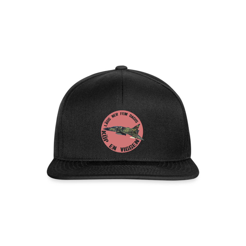 Lägg ner fem dagis - köp en Viggen (Snapbackkeps-edition) - svart/svart
