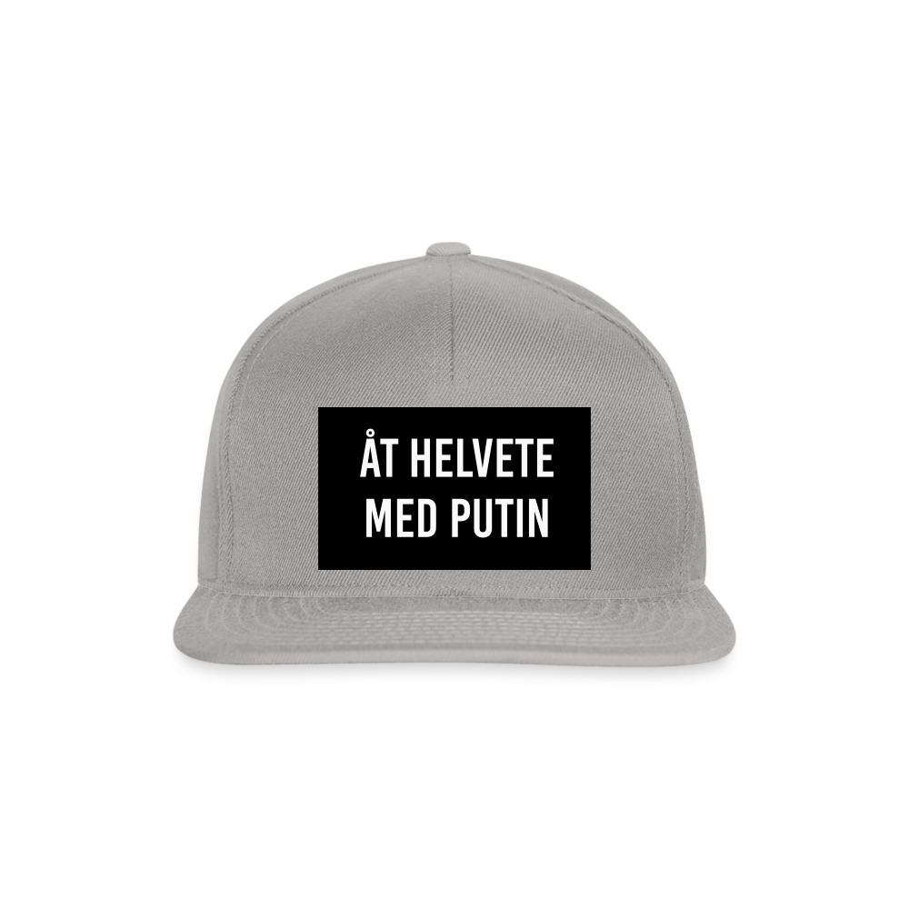 Åt helvete med Putin (Snapbackkeps-edition) - grafitgrå/grafitgrå