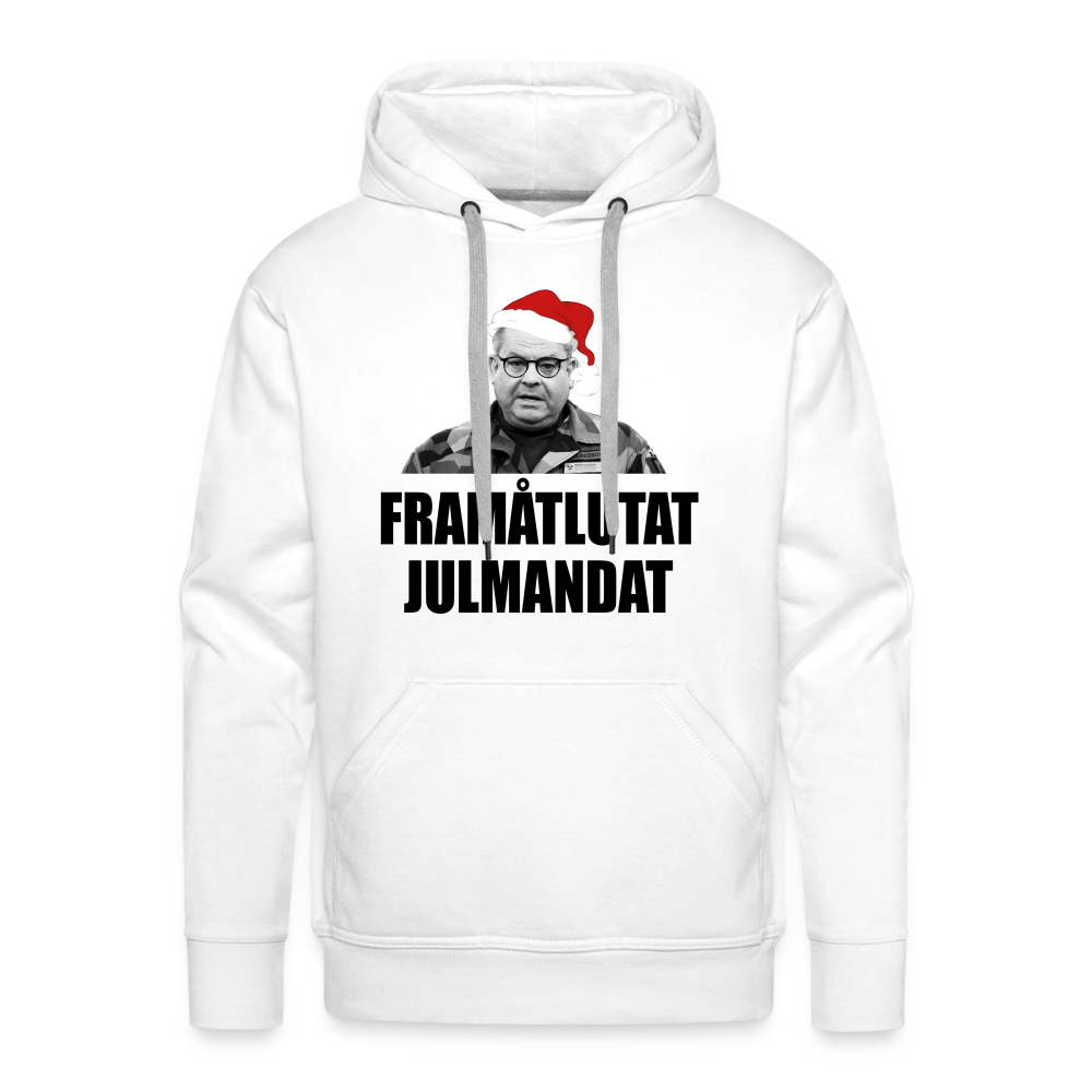 Frammåtlutat Julmandat (premiumluvtröja herr-edition) - vit