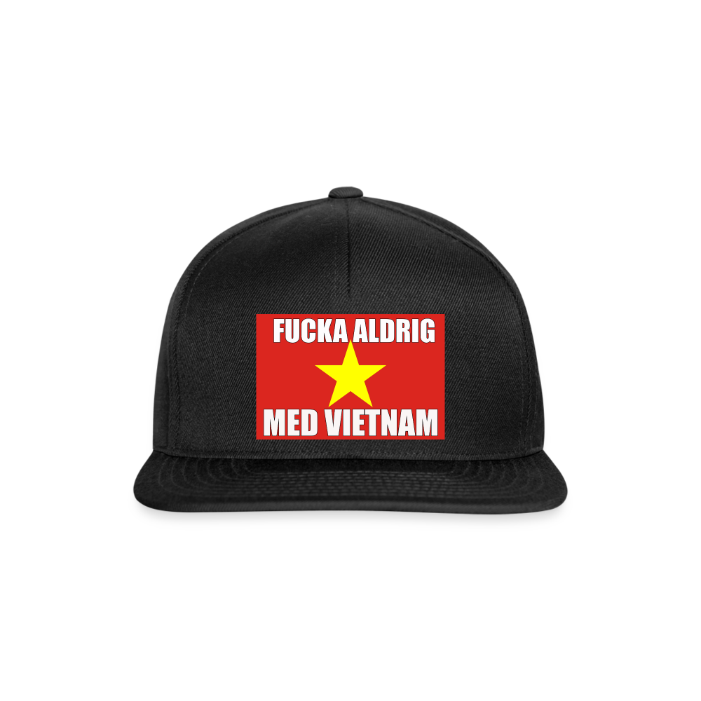 Fucka aldrig med Vietnam (Snapbackkeps-edition) - svart/svart
