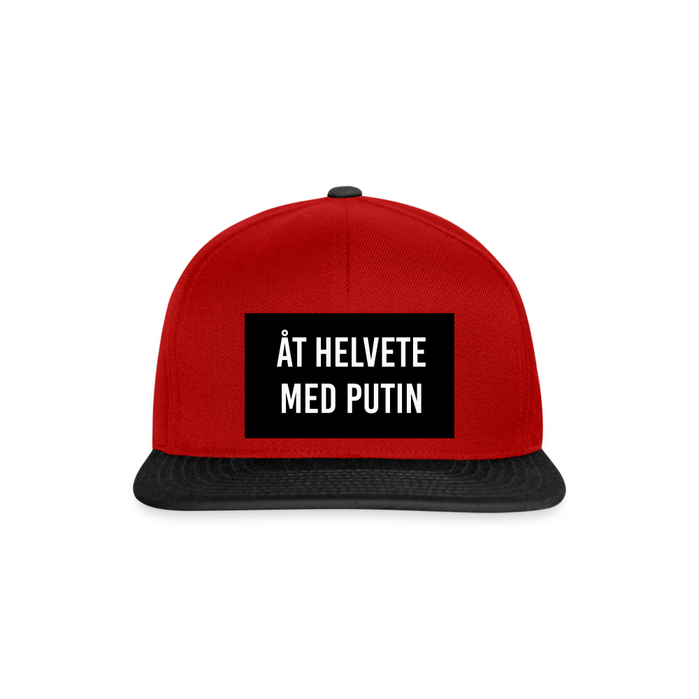 Åt helvete med Putin (Snapbackkeps-edition) - röd/svart