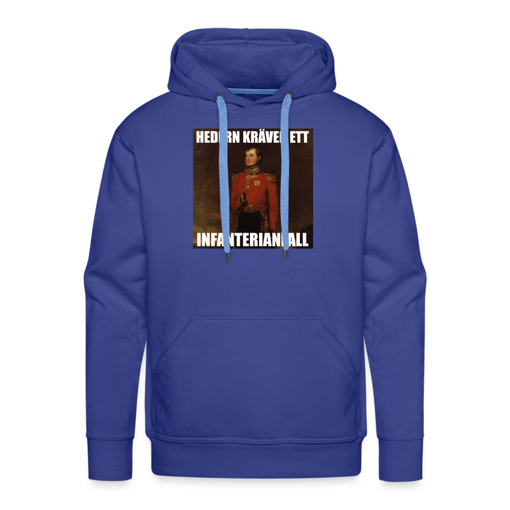 Hedern kräver ett infanterianfall (premiumluvtröja herr-edition) - kungsblå