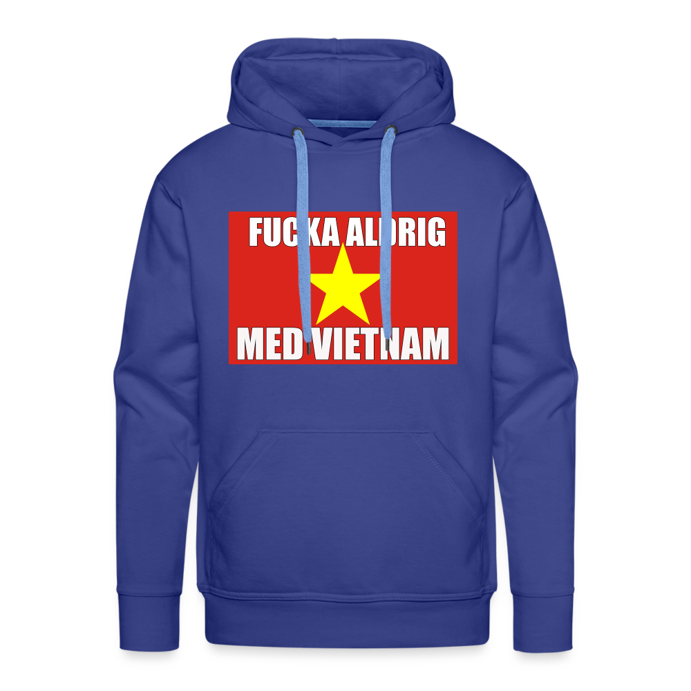 Fucka aldrig med Vietnam (Premiumluvtröja herr-edition) - kungsblå