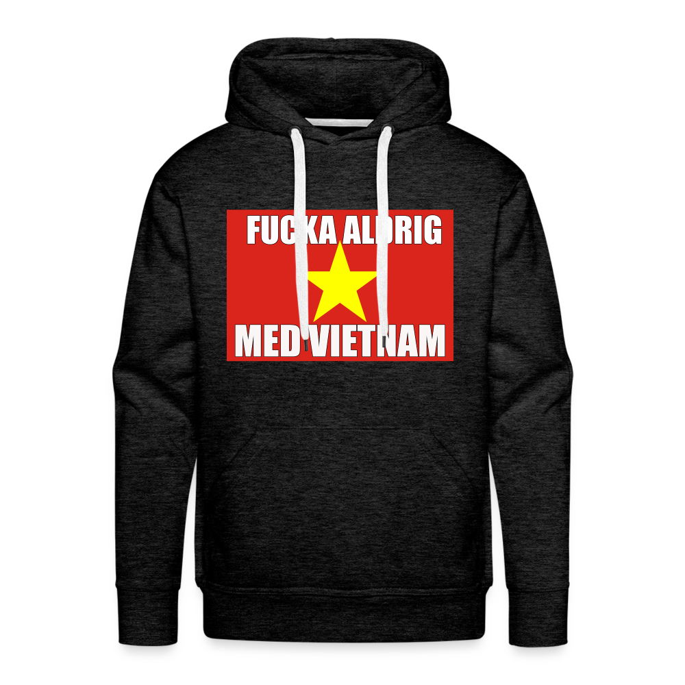 Fucka aldrig med Vietnam (Premiumluvtröja herr-edition) - kolgrå