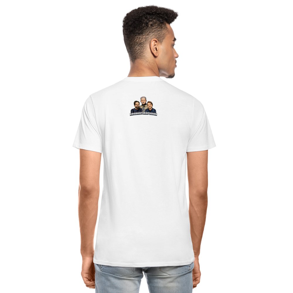 Fucka aldrig med Vietnam (ekologisk premium-T-shirt herr-edition) - vit