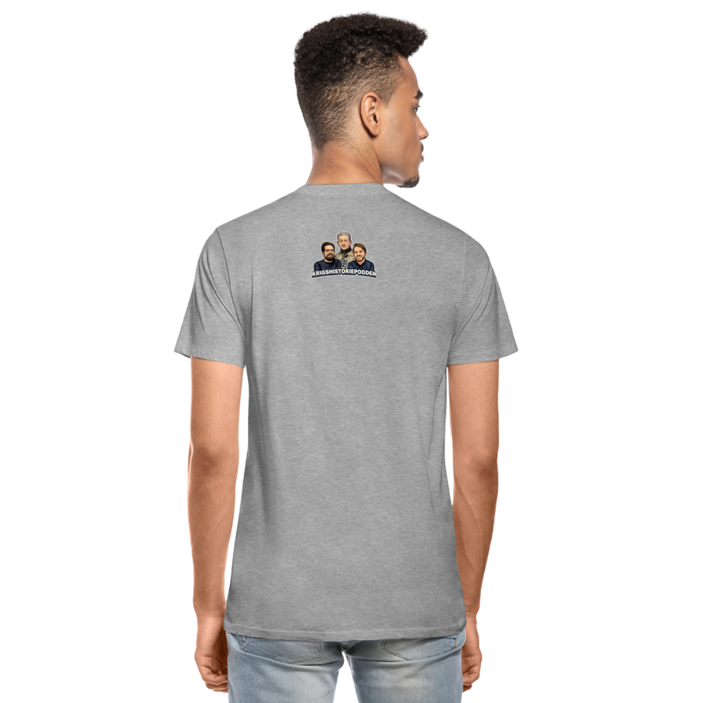 Fucka aldrig med Vietnam (ekologisk premium-T-shirt herr-edition) - gråmelerad