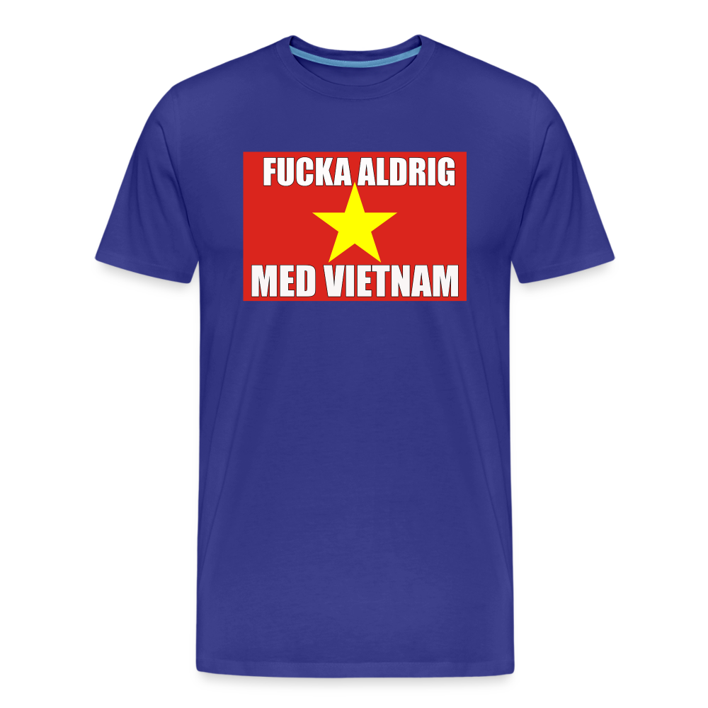 Fucka aldrig med Vietnam (ekologisk premium-T-shirt herr-edition) - kungsblå