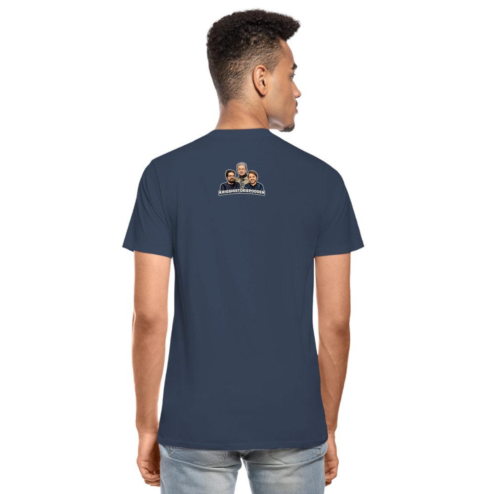Fucka aldrig med Vietnam (ekologisk premium-T-shirt herr-edition) - marinblå