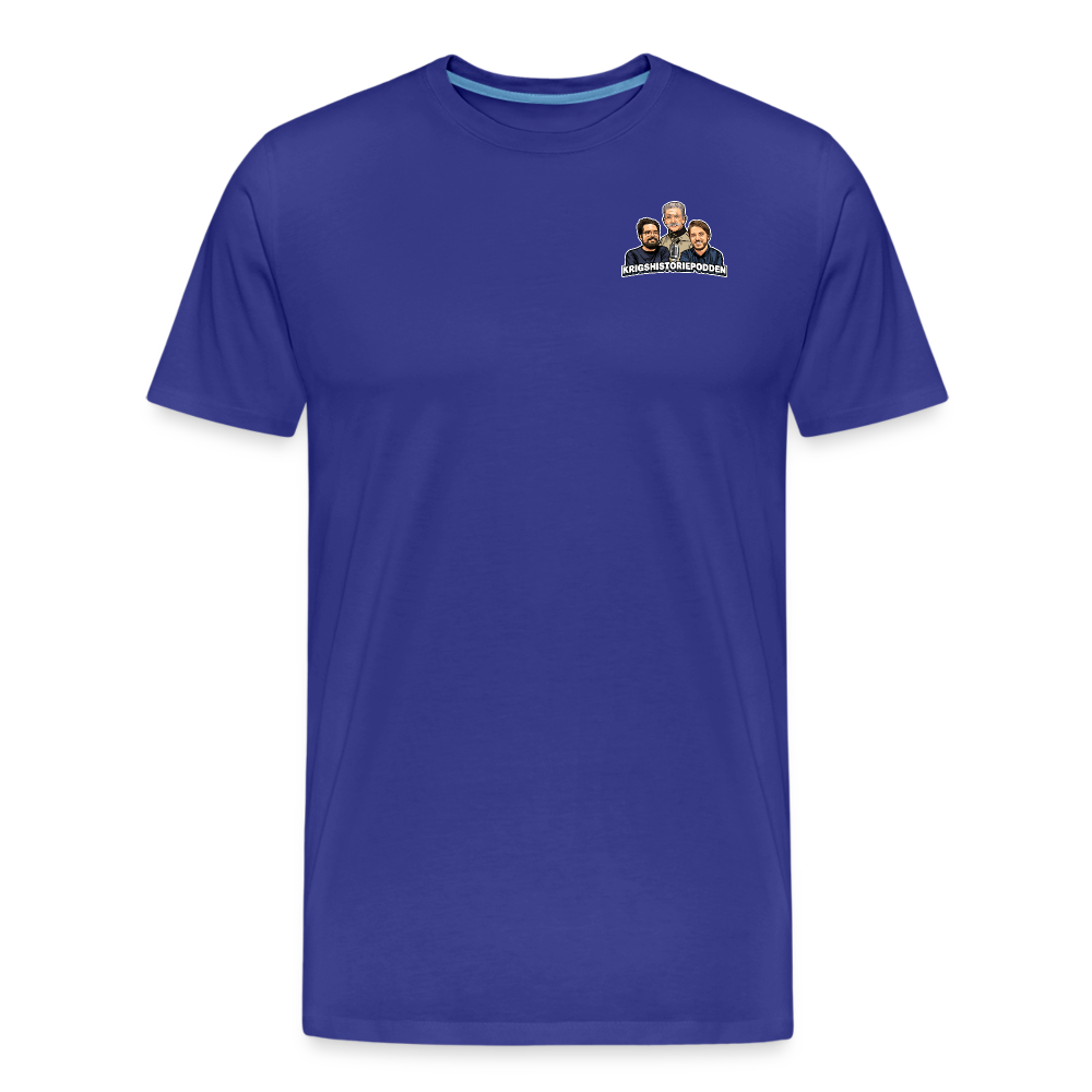 Krigshistoriepodden (ekologisk T-shirt herr-edition) - kungsblå