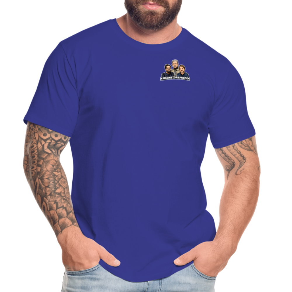 Krigshistoriepodden (ekologisk T-shirt herr-edition) - kungsblå