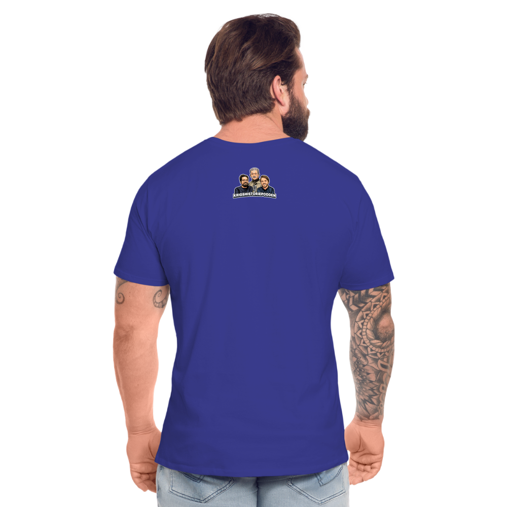 Krigshistoriepodden (ekologisk T-shirt herr-edition) - kungsblå