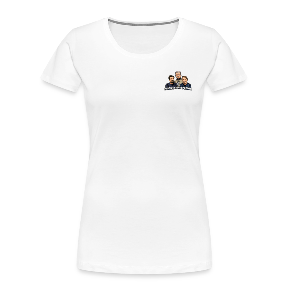 Krigshistoriepodden (ekologisk T-shirt dam) - vit