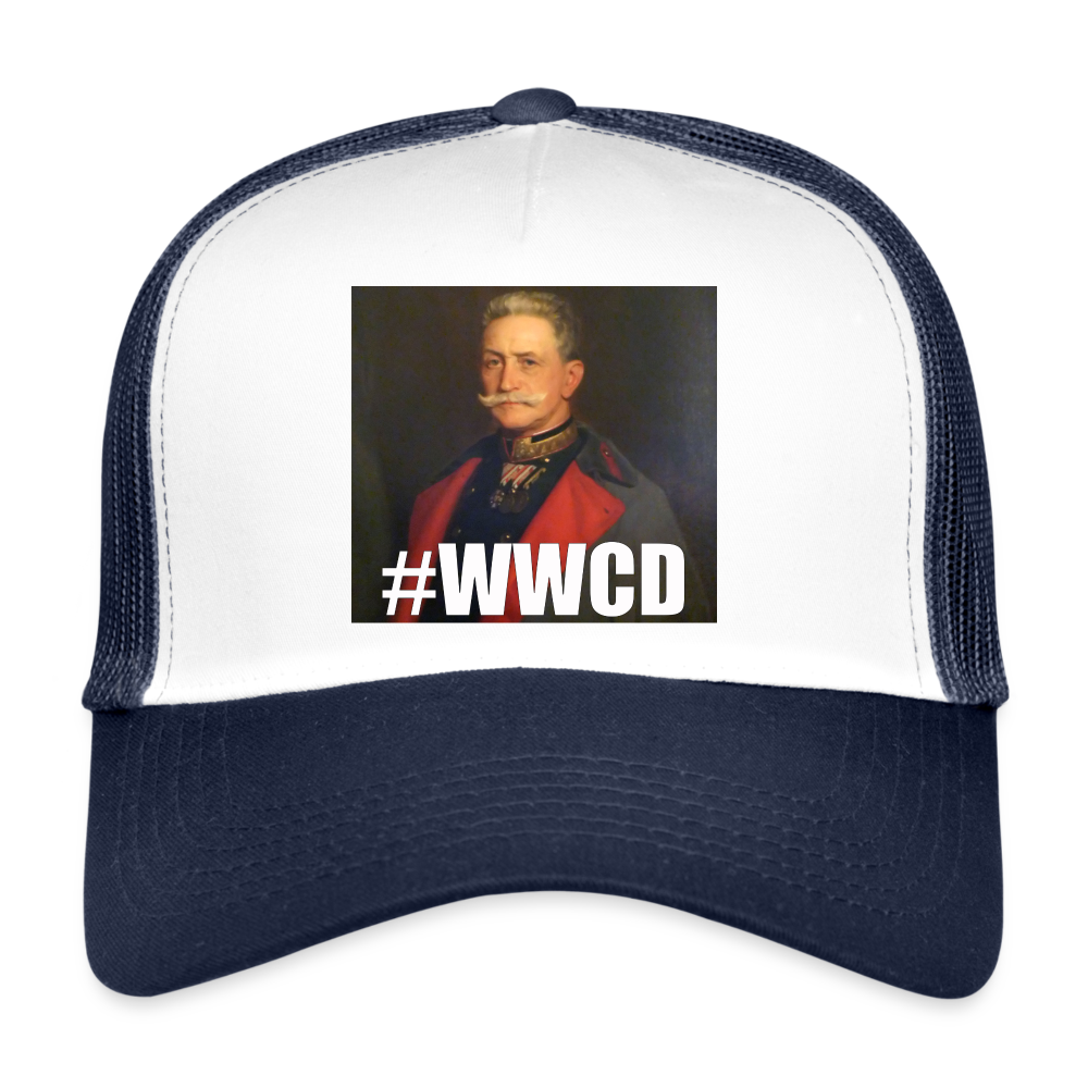 #WWCD (truckerkeps-edition!) - vit/marinblå
