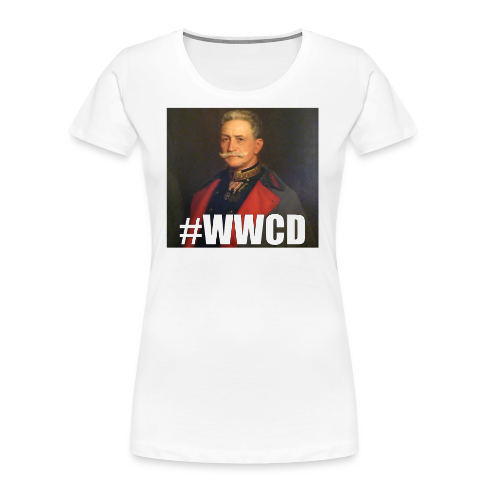 #WWCD (ekologisk premium-T-shirt dam-edition) - vit