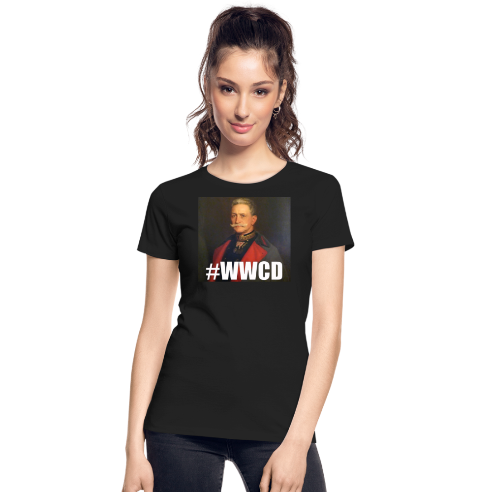#WWCD (ekologisk premium-T-shirt dam-edition) - svart