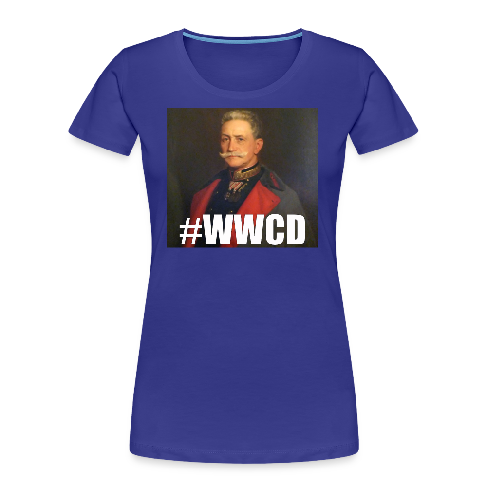 #WWCD (ekologisk premium-T-shirt dam-edition) - kungsblå
