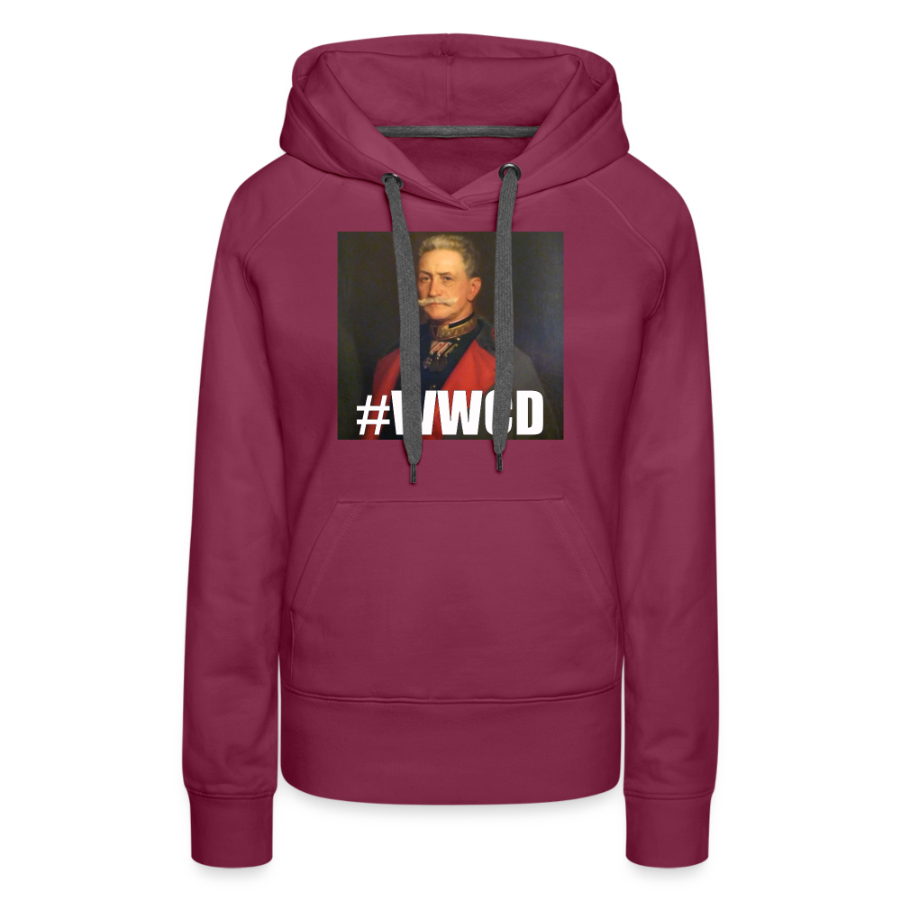 #WWCD (premiumluvtröja dam-edition) - bordeaux