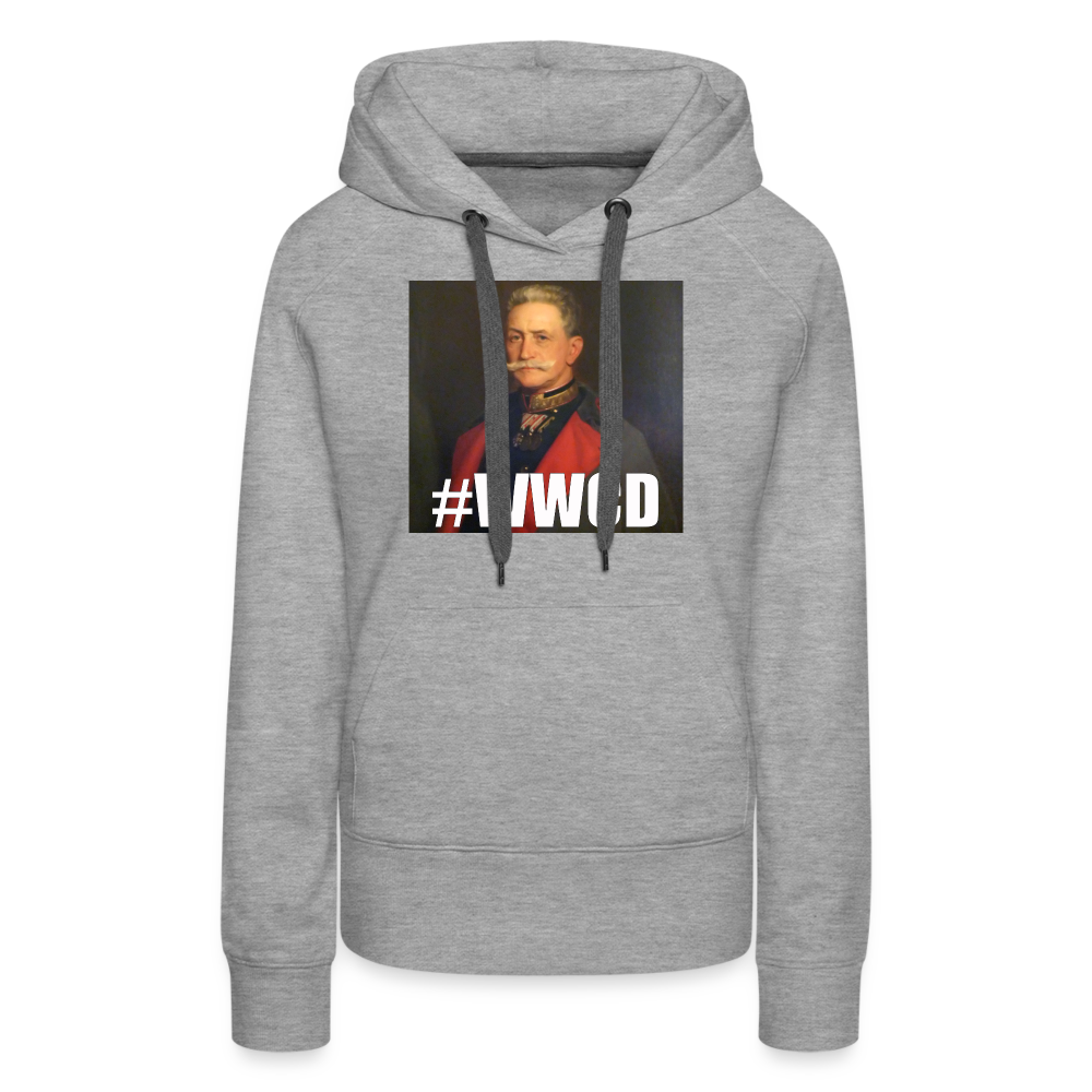 #WWCD (premiumluvtröja dam-edition) - gråmelerad