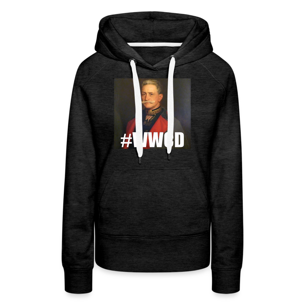 #WWCD (premiumluvtröja dam-edition) - kolgrå