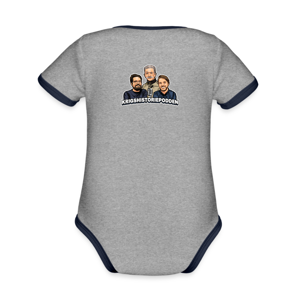 Lägg ner fem dagis – köp en Viggen! (babybody-edition) - gråmelerad/marinblå