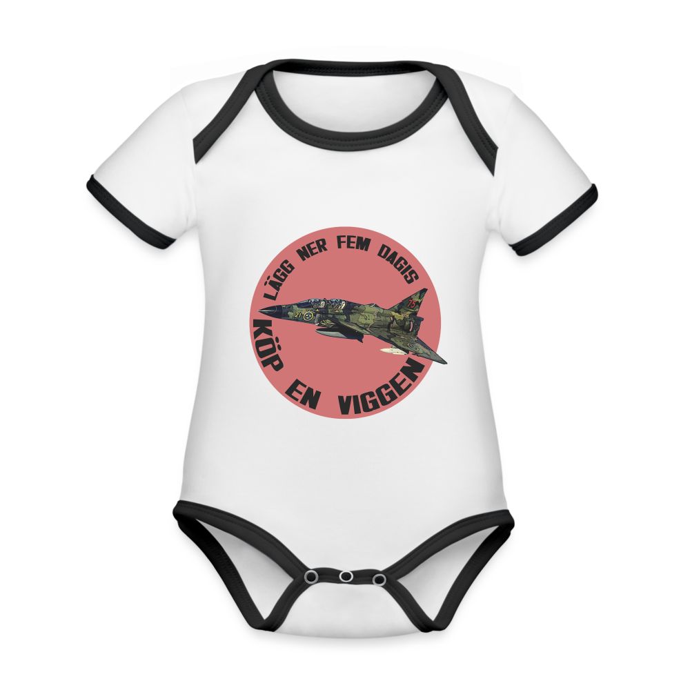 Lägg ner fem dagis – köp en Viggen! (babybody-edition) - vit/svart