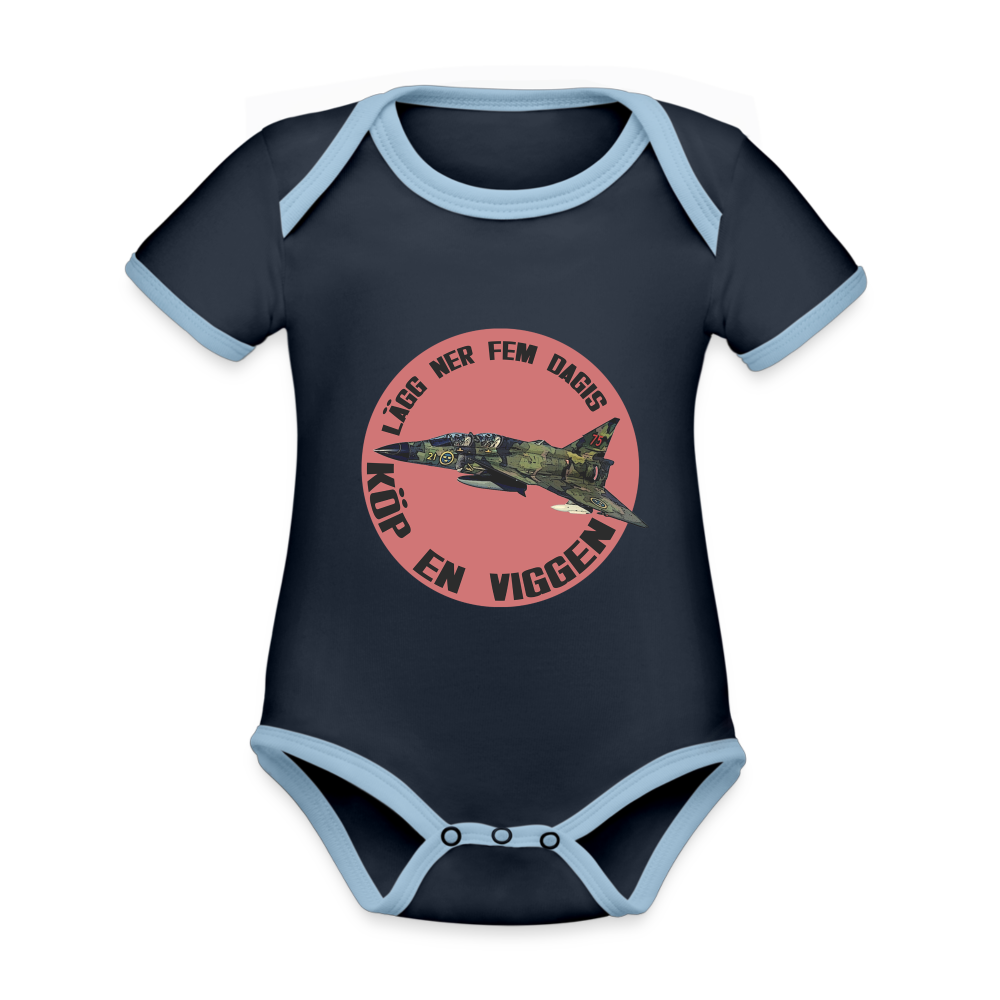 Lägg ner fem dagis – köp en Viggen! (babybody-edition) - marinblå/himmelsblå