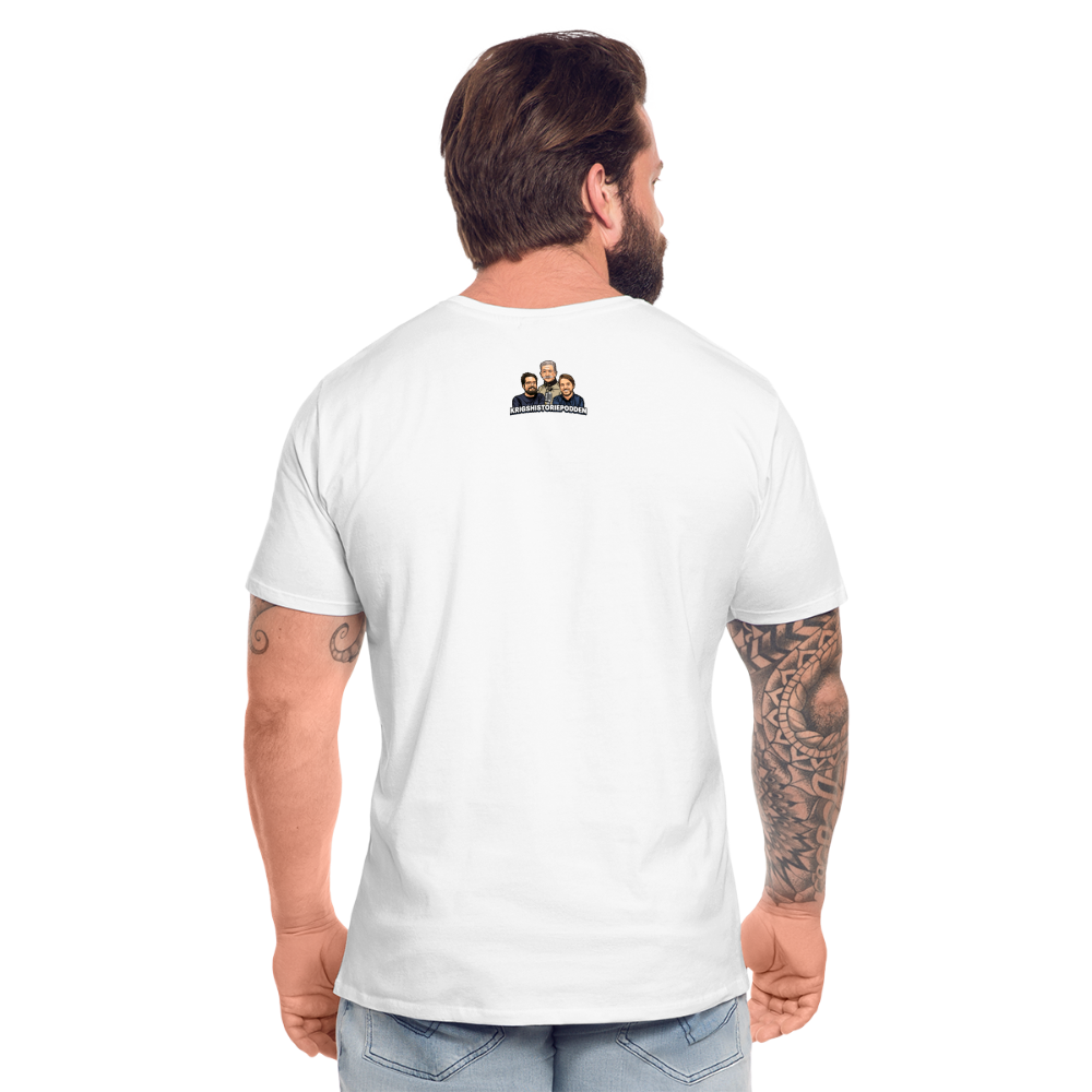 Lägg ner fem dagis - köp en Viggen (ekologisk premium-T-shirt herr-edition) - vit