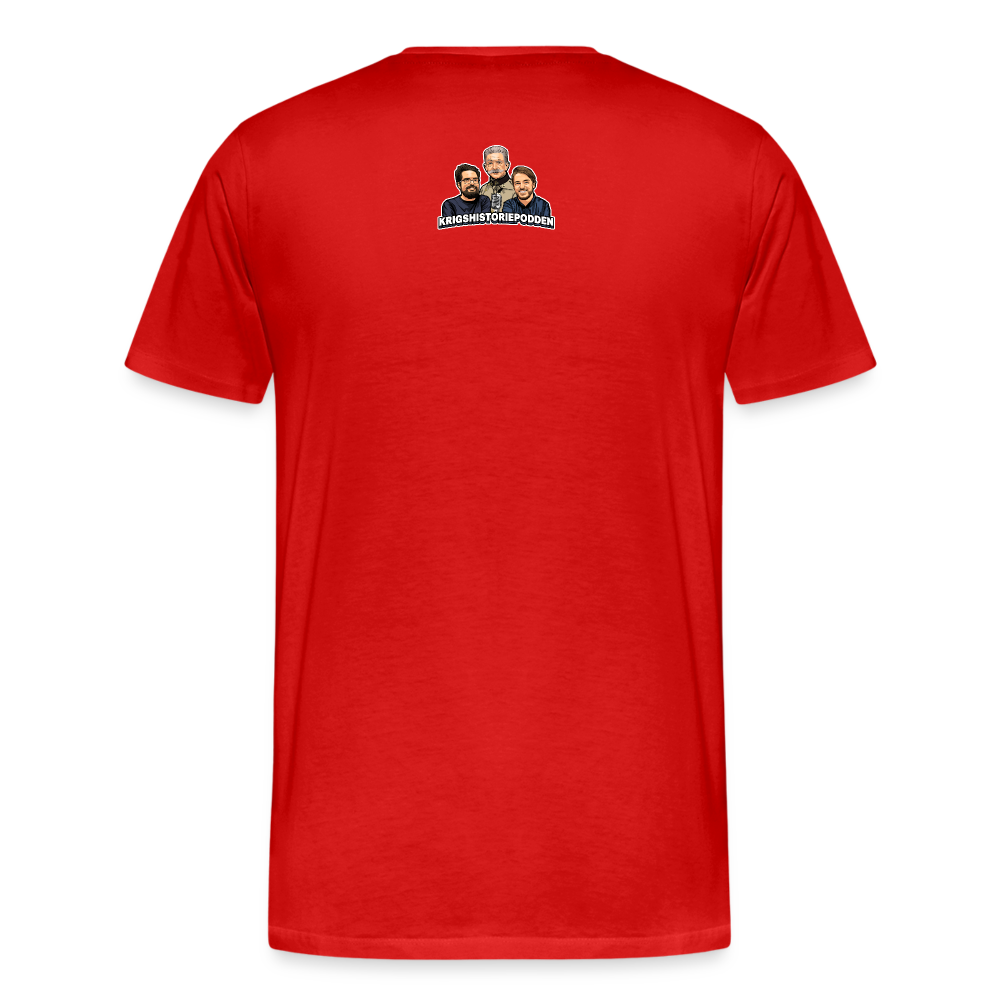 Åt helvete med Putin (ekologisk premium-T-shirt herr-edition) - röd