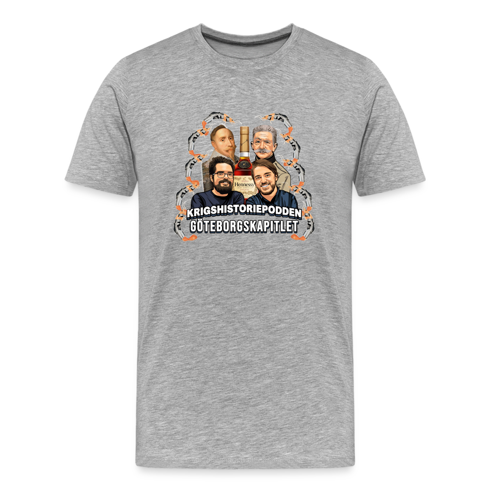Göteborgskapitlet (ekologisk premium-T-shirt herr-edition) - gråmelerad
