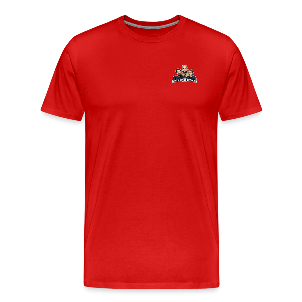 EVIG ÄRA (ekologisk premium-T-shirt herr-edition) - röd