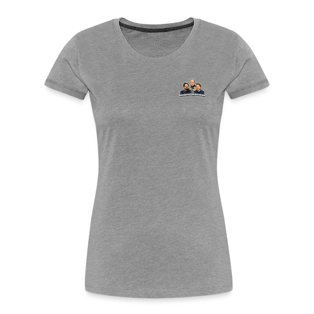 EVIG ÄRA (ekologisk premium-T-shirt dam-edition) - gråmelerad