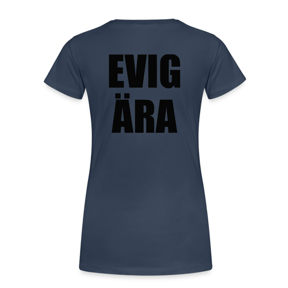 EVIG ÄRA (ekologisk premium-T-shirt dam-edition) - marinblå