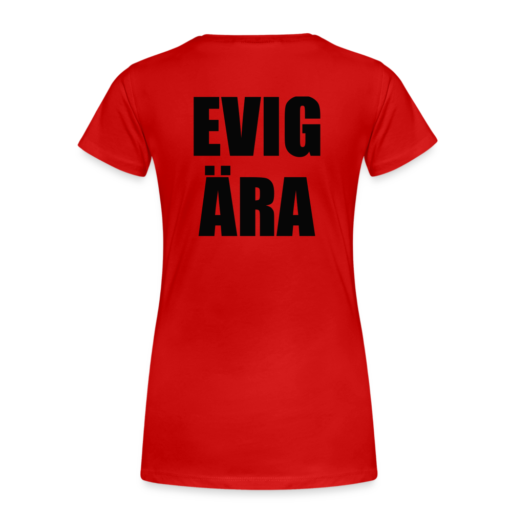 EVIG ÄRA (ekologisk premium-T-shirt dam-edition) - röd