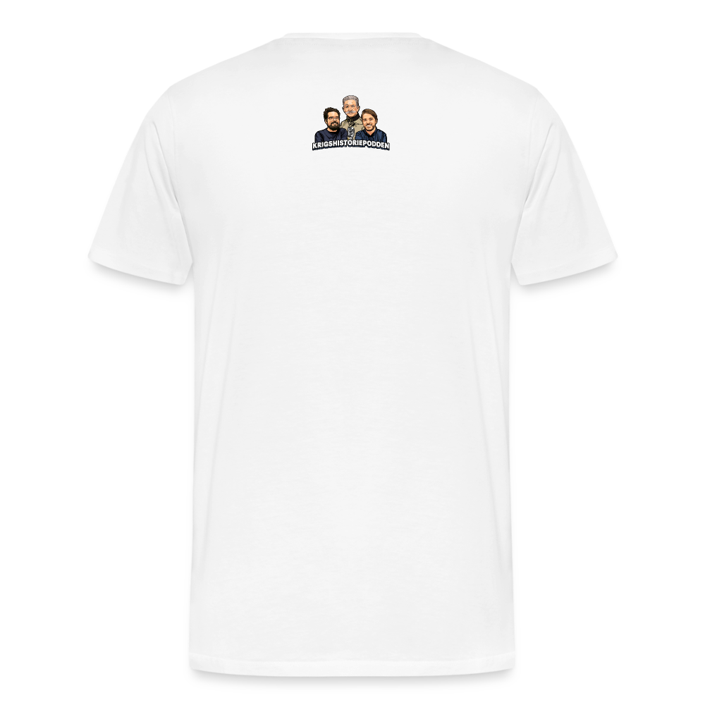 Party like it's Johan Banér! (ekologisk premium-T-shirt herr-edition) - vit