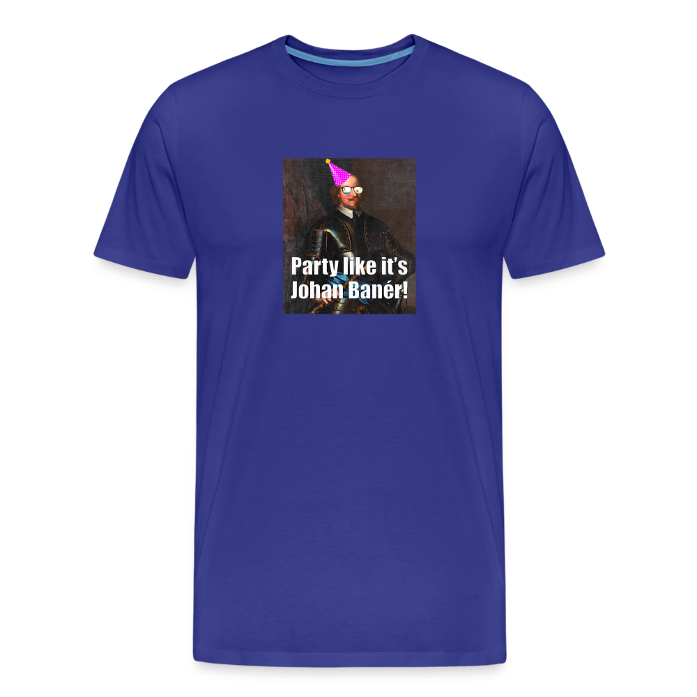 Party like it's Johan Banér! (ekologisk premium-T-shirt herr-edition) - kungsblå