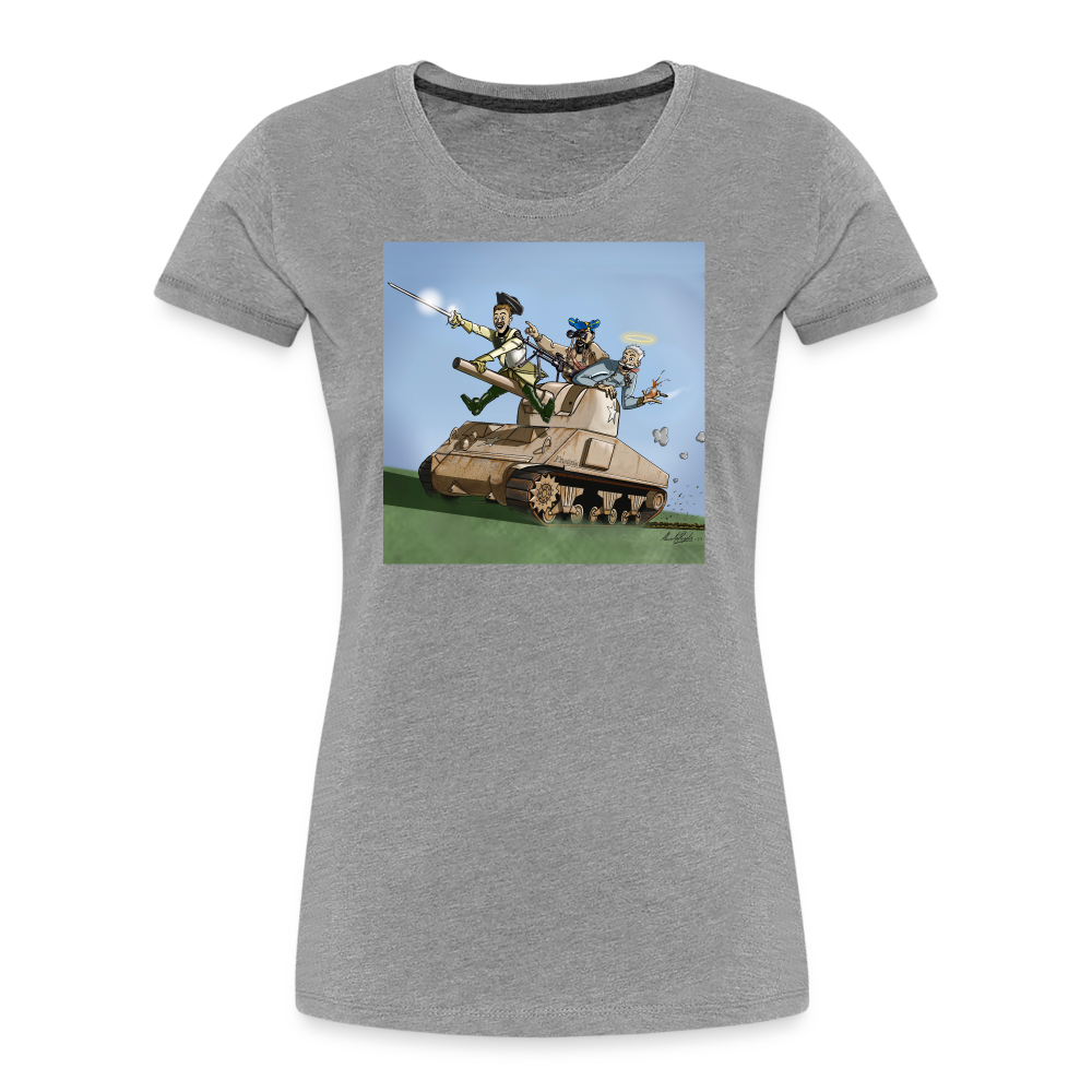 Sankt Conrads lärjungar (ekologisk premium-T-shirt dam-edition) - gråmelerad