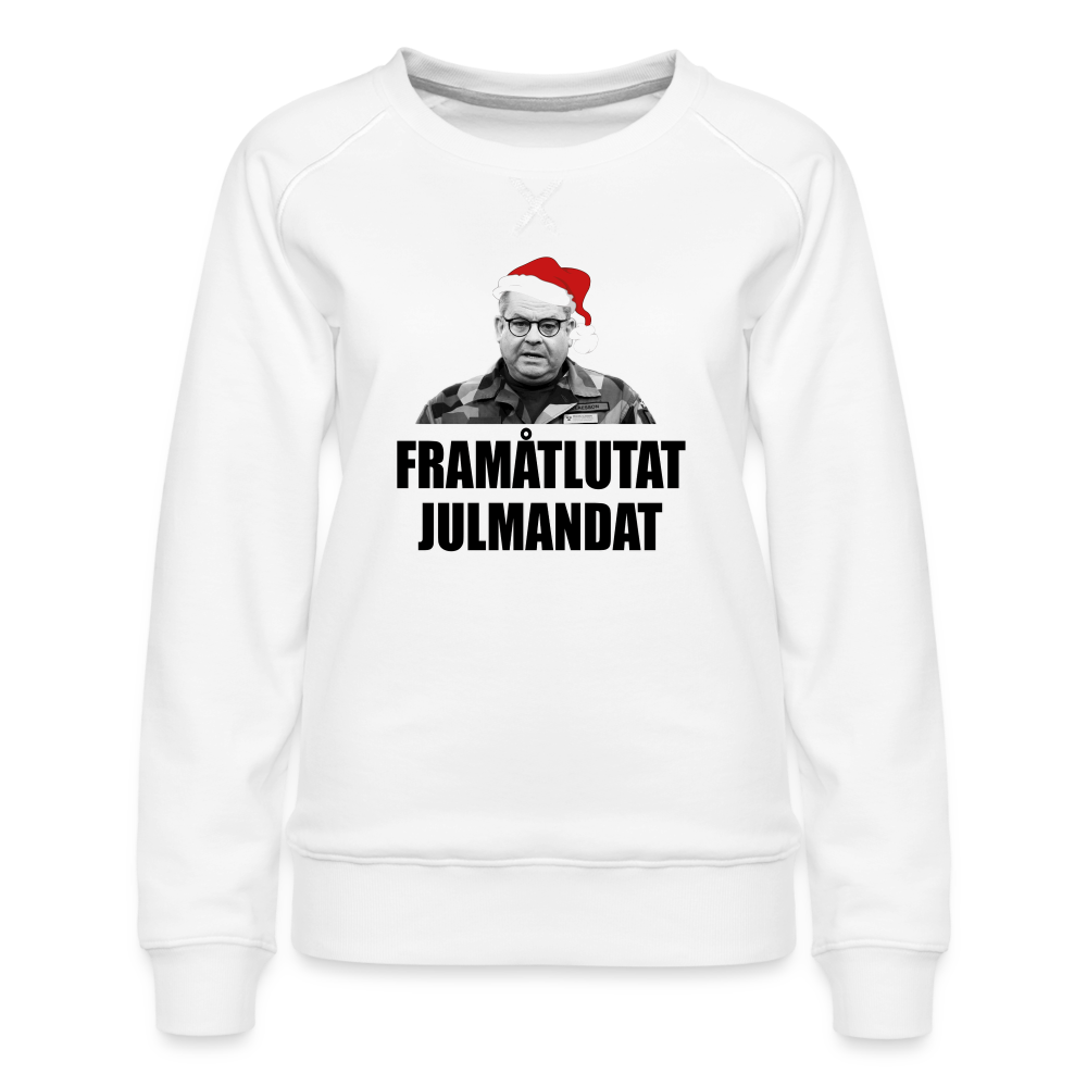 Framåtlutat Julmandat (premiumtröja dam-edition) - vit