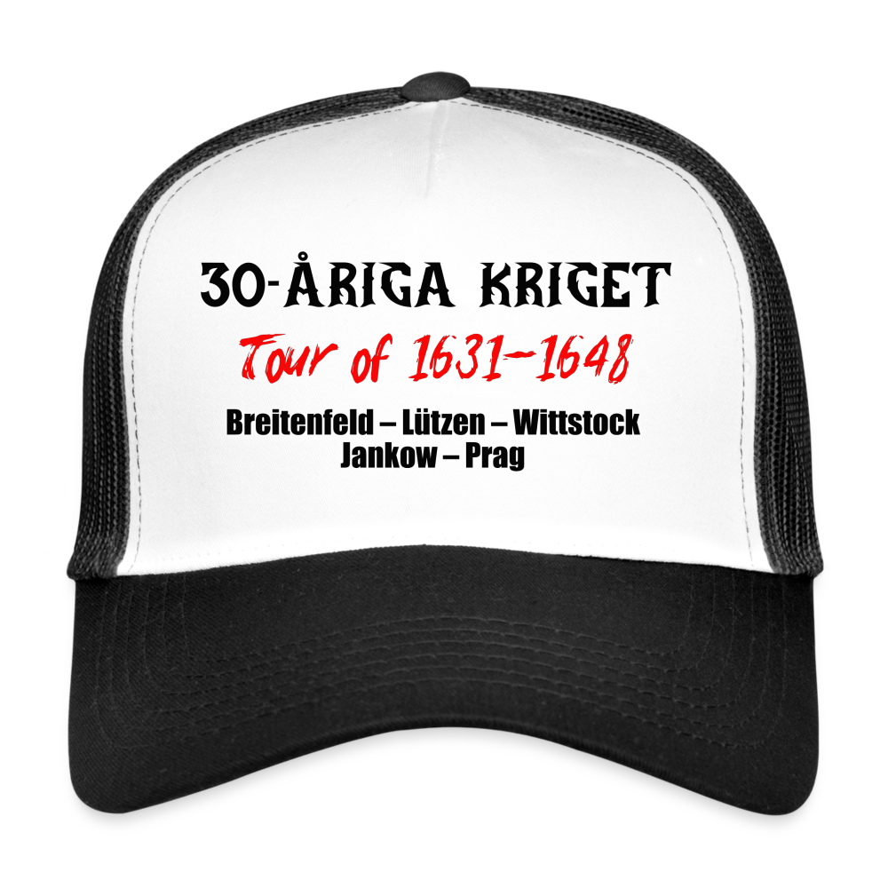 30-åriga kriget on tour (truckerkeps-edition) - vit/svart