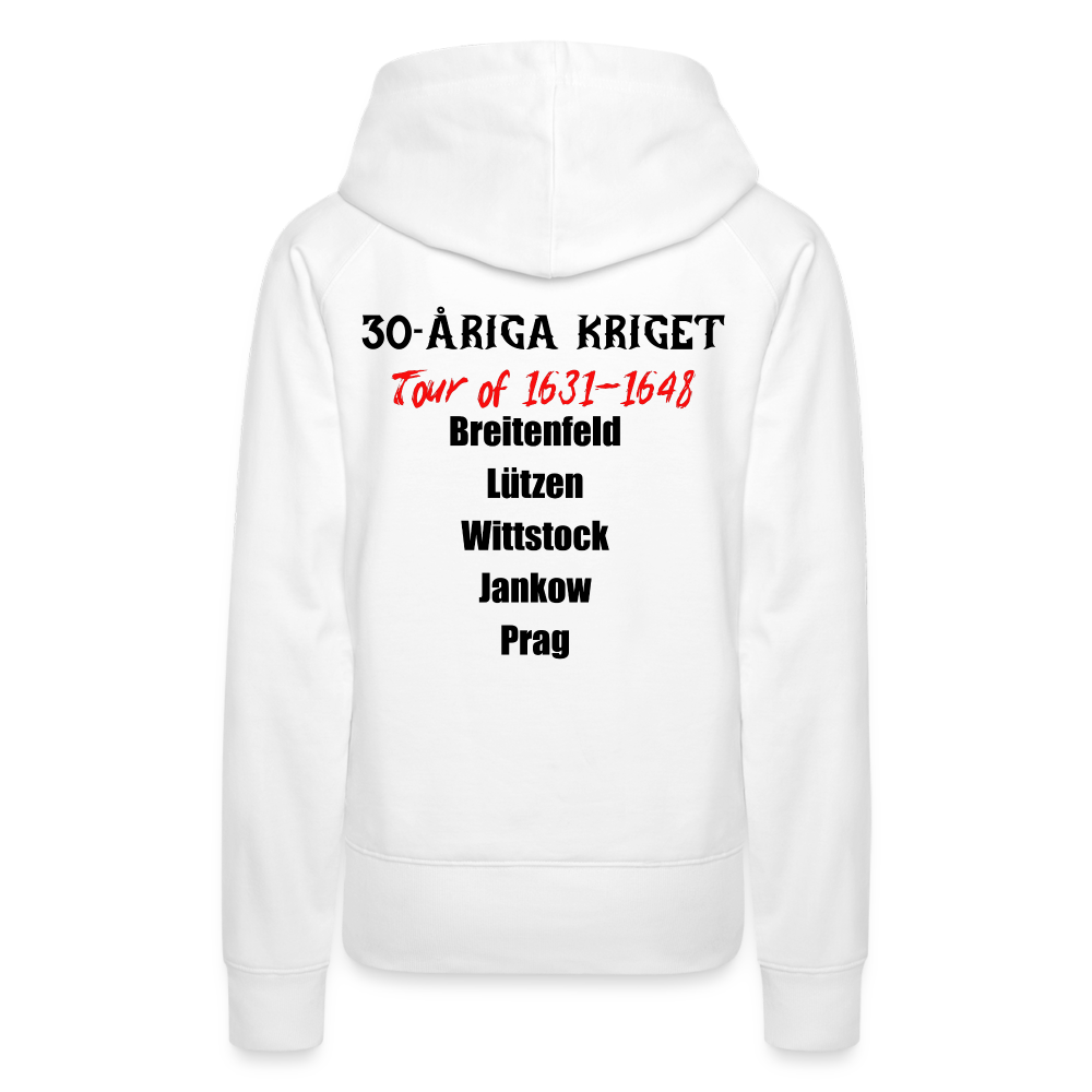 30-åriga kriget on otur (premiumluvtröja dam-edition) - vit