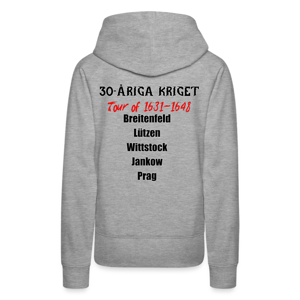 30-åriga kriget on otur (premiumluvtröja dam-edition) - gråmelerad