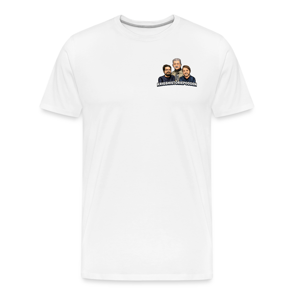 30-åriga kriget on tour (ekologisk premium-T-shirt herr-edition) - vit