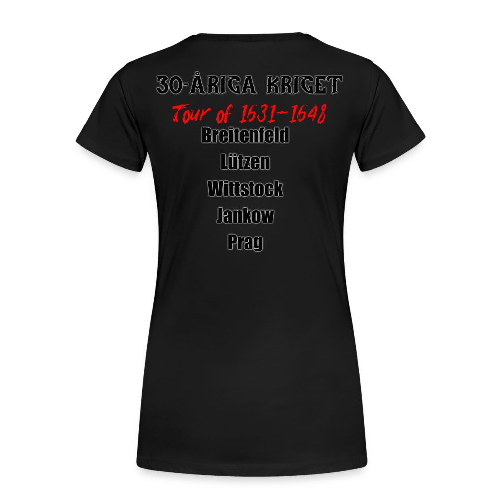 30-åriga kriget on tour (ekologisk premium-T-shirt dam-edition) - svart