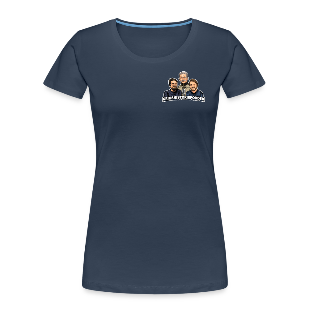 30-åriga kriget on tour (ekologisk premium-T-shirt dam-edition) - marinblå