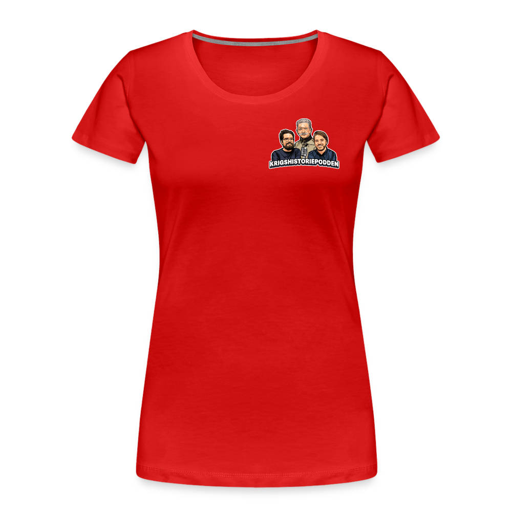 30-åriga kriget on tour (ekologisk premium-T-shirt dam-edition) - röd