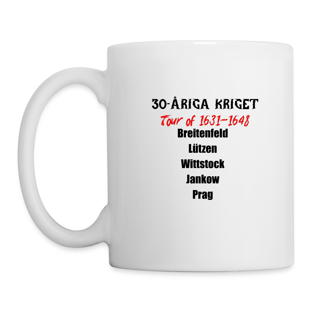 30-åriga kriget on tour (mugg-edition) - vit