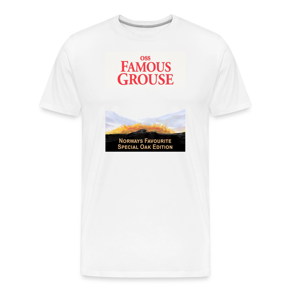 Famous Grouse (ekologisk premium-T-shirt herr-edition) - vit