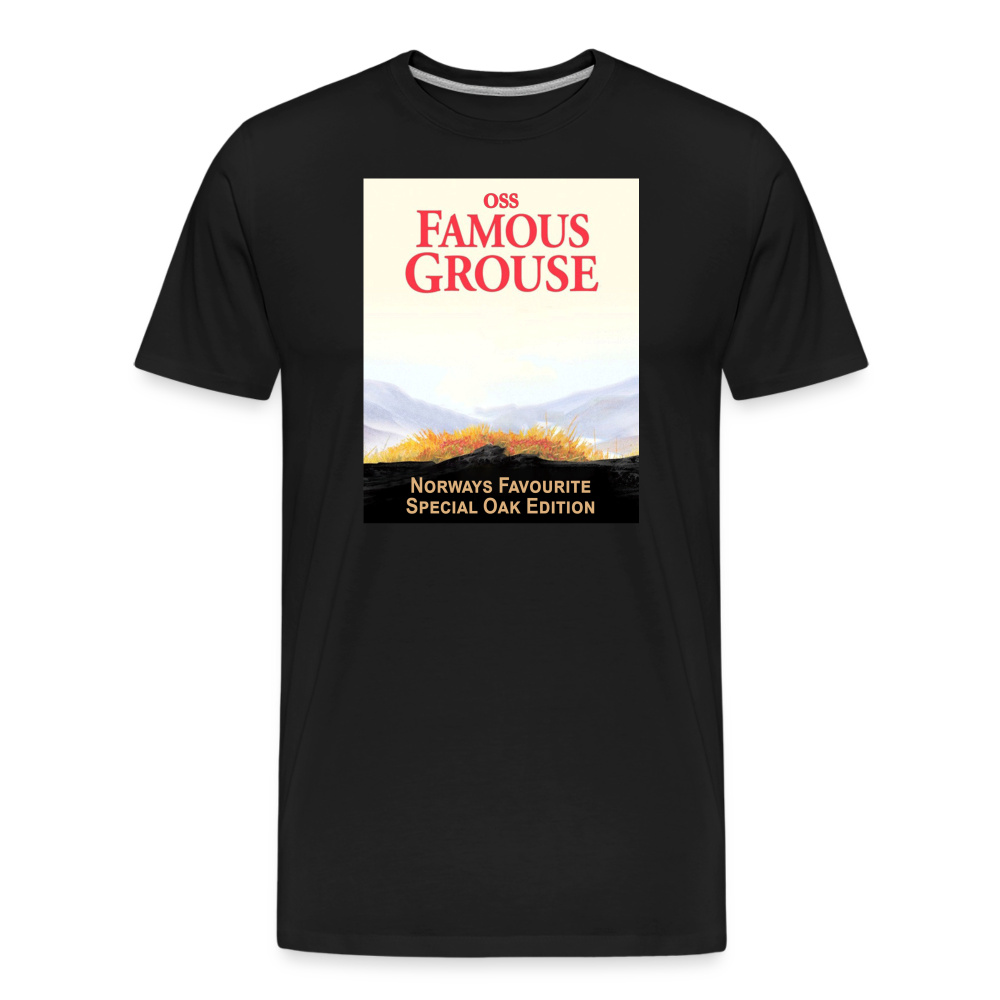Famous Grouse (ekologisk premium-T-shirt herr-edition) - svart